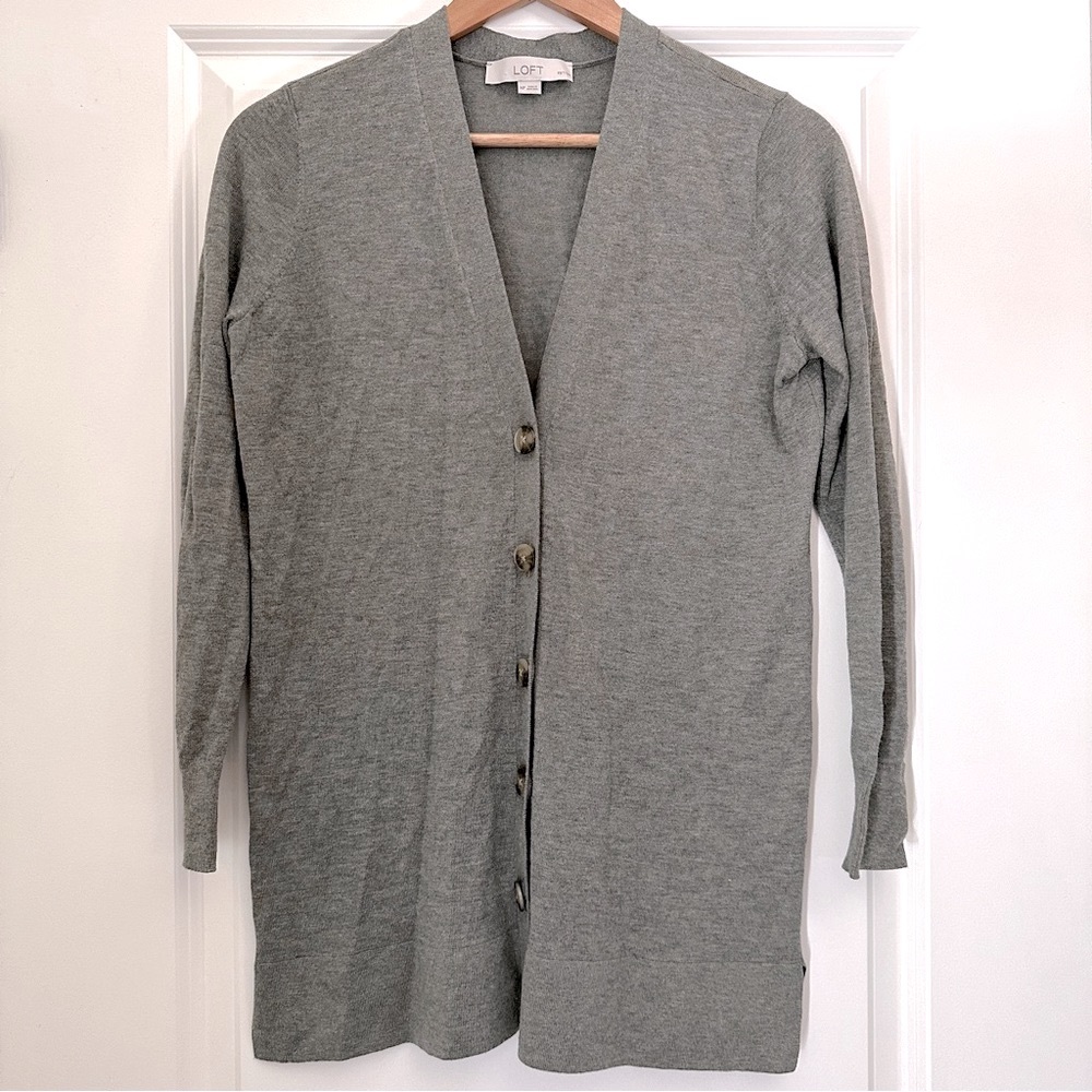 Loft wool blend cardigan